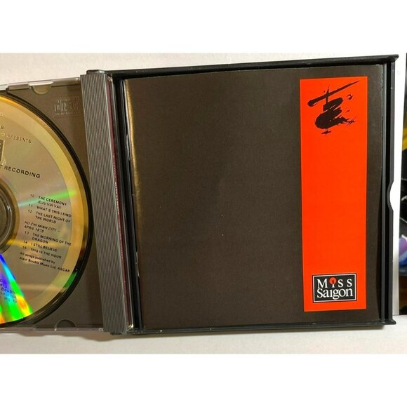 CD Miss Saigon Original London Cast Record Geffen 2 Paperwork Lea Salonga - Picture 10 of 12